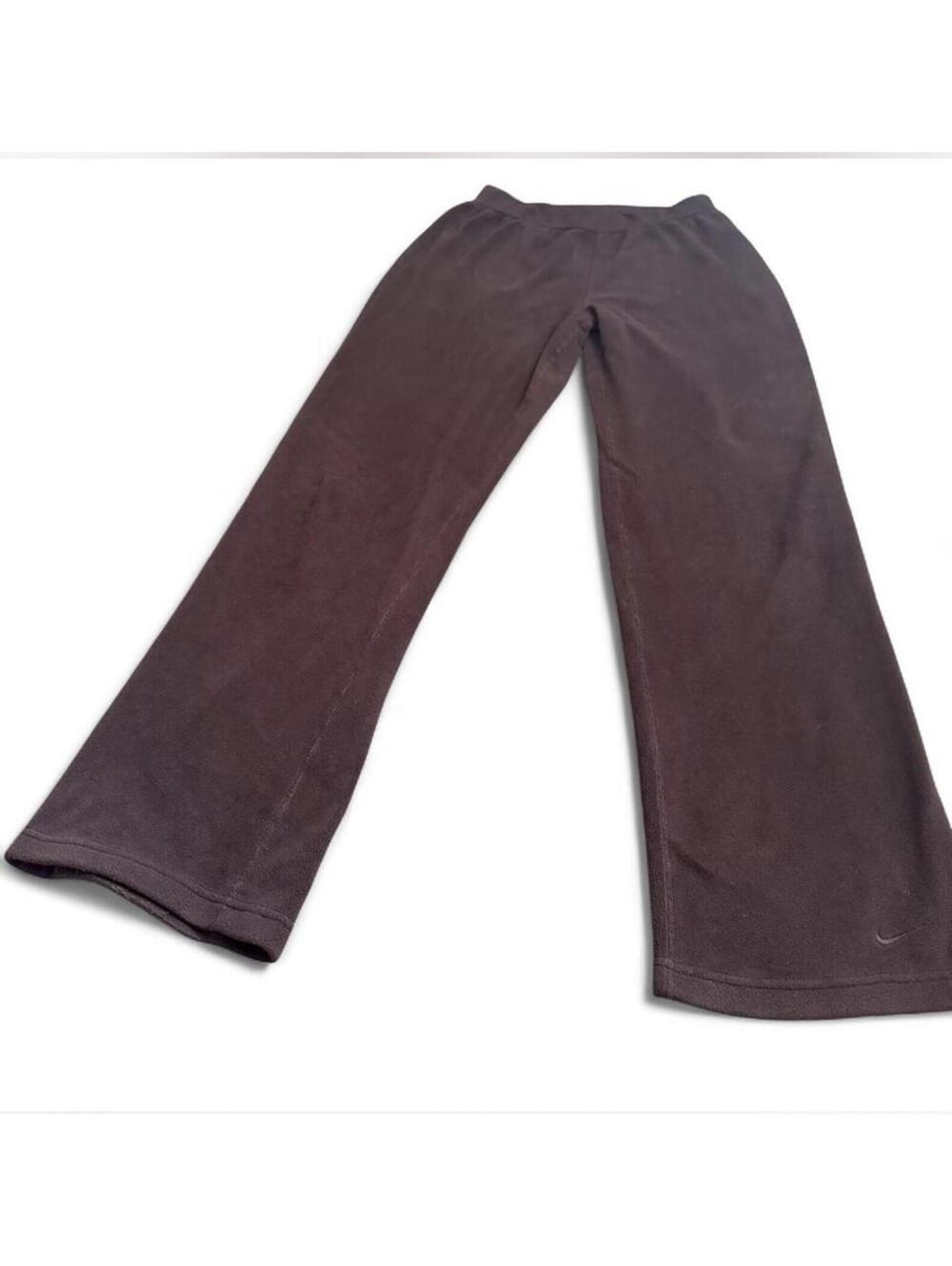 Nike vintage brown  wide-leg fleece sweatpants size medium